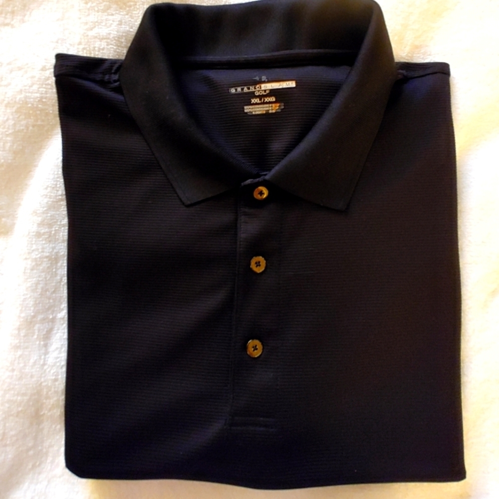 Grand Slam Black Golf Shirt Size XXL/XXG